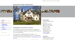 Desktop Screenshot of heilpaedagogik-bonnewitz.de